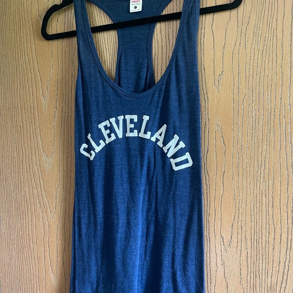 HOMAGE Navy Tank Top